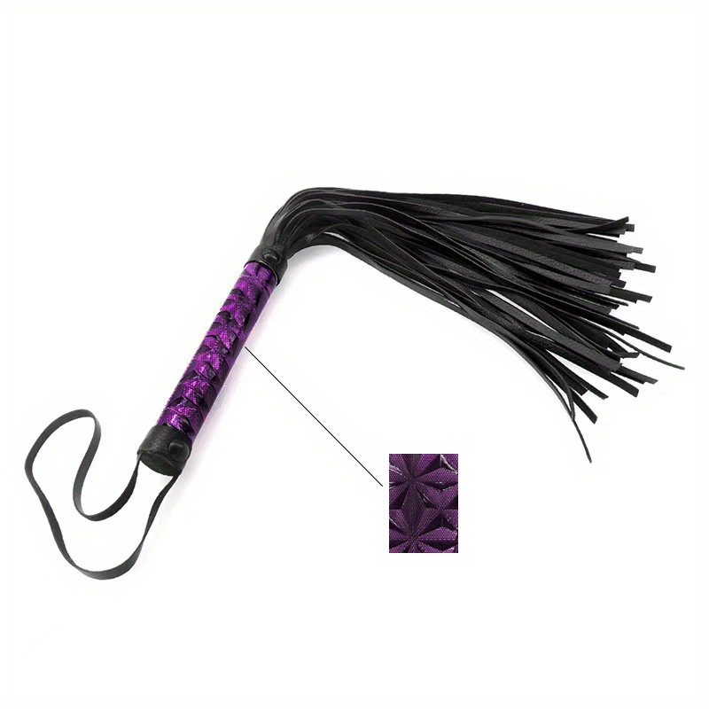 PU Leather Flogger Whip for Bondage Play
